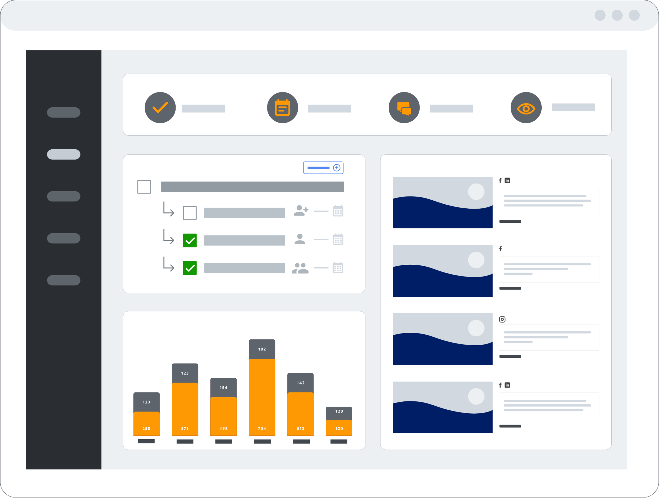 MindMixer dashboard view